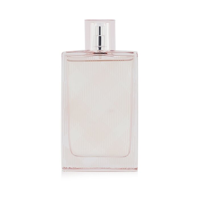 BURBERRY Brit Sheer Eau De Toilette spray bottle with clear pink floral-fruity fragrance for women