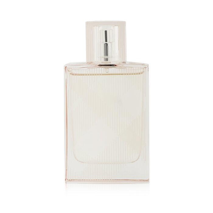 BURBERRY Brit Sheer Eau De Toilette spray bottle with clear pink floral-fruity fragrance for women