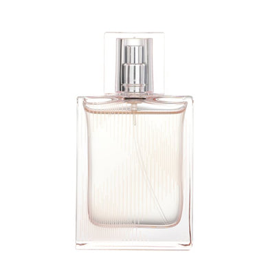 BURBERRY Brit Sheer Eau De Toilette spray bottle with clear pink floral-fruity fragrance for women