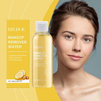 EELHOE Ginger Lemon Makeup Removal Water Temperature Cleansing Facial Makeup Skin Refreshing and Non Tight Makeup Removal Water