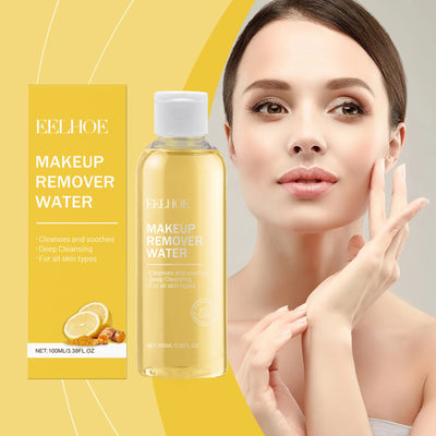 EELHOE Ginger Lemon Makeup Removal Water Temperature Cleansing Facial Makeup Skin Refreshing and Non Tight Makeup Removal Water