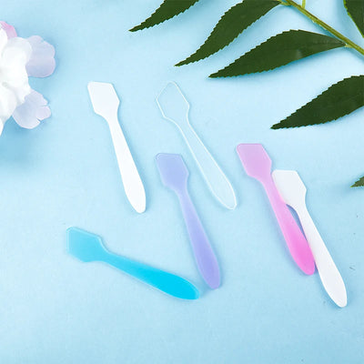 10 Pcs Mini Cosmetic Spatulas Mask Spoons Face Cream Mask Mixed Spoon Beauty DIY Tools Eye Facial Makeup Applicator Sticks