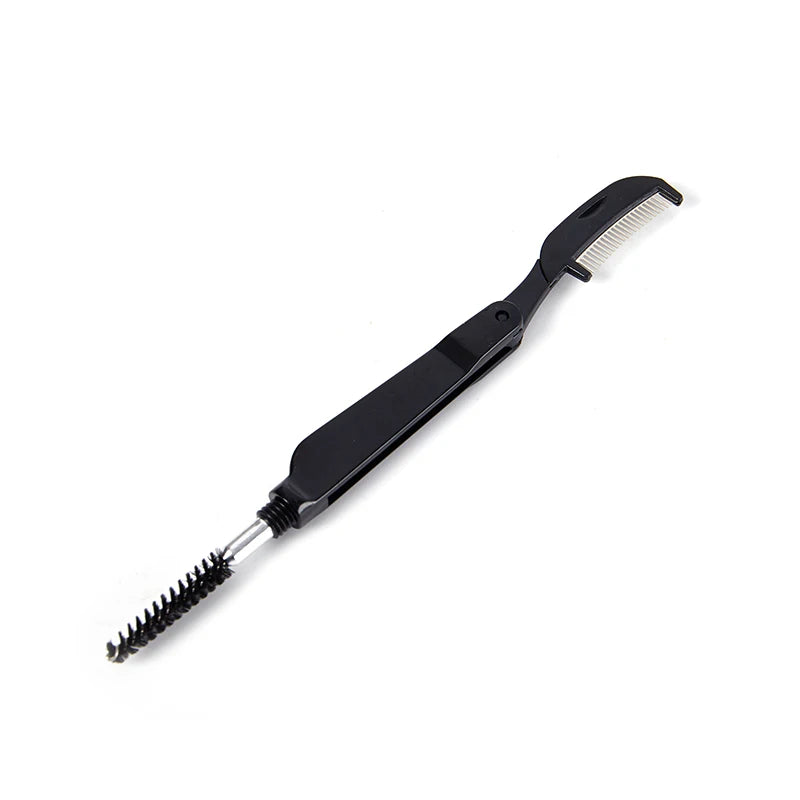 Dual Purpose Double Head Stainless Comb Eyelash Eyebrow Comb Makeup Mascara Brush Eyelash Wands Make Up Tools Щеточка Для Ресниц