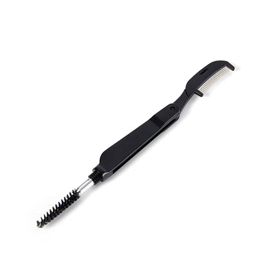Dual Purpose Double Head Stainless Comb Eyelash Eyebrow Comb Makeup Mascara Brush Eyelash Wands Make Up Tools Щеточка Для Ресниц