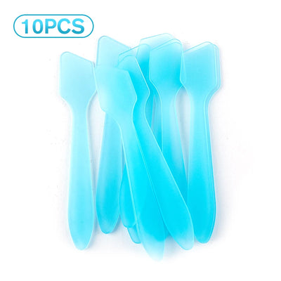 10 Pcs Mini Cosmetic Spatulas Mask Spoons Face Cream Mask Mixed Spoon Beauty DIY Tools Eye Facial Makeup Applicator Sticks