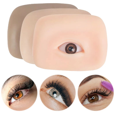 Microblading 5D Eyebrow Tattoo Practice Skin Textured Bionic Silicone Face Smooth Soft For Eyelash Eye Makeup Beauty Tool