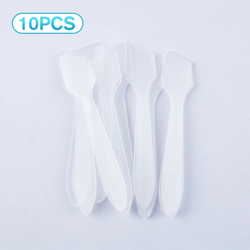 10 Pcs Mini Cosmetic Spatulas Mask Spoons Face Cream Mask Mixed Spoon Beauty DIY Tools Eye Facial Makeup Applicator Sticks