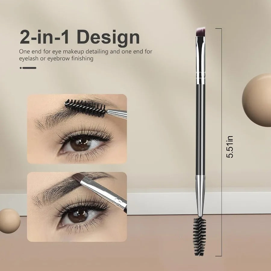 Eyelash Comb Lash Separator Tool Brow Brush Lash Spoolie Professional Eye Makeup Tools 4 Pieces Set
