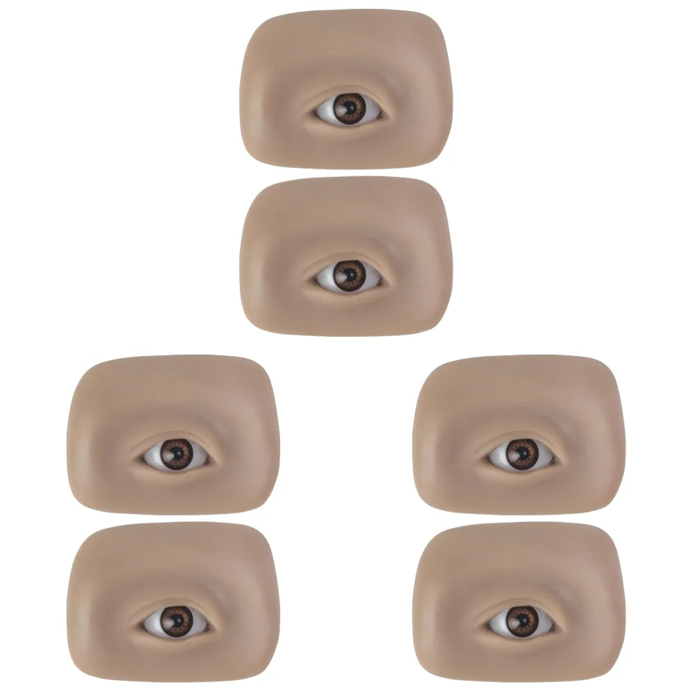 Microblading 5D Eyebrow Tattoo Practice Skin Textured Bionic Silicone Face Smooth Soft For Eyelash Eye Makeup Beauty Tool